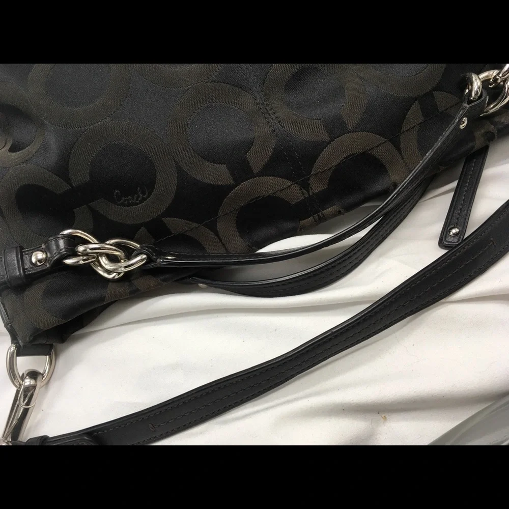 Coach Brooke Signature Sateen Hobo Shoulder Handbag Purse ✅Offers Welcome - Picture 11 of 13